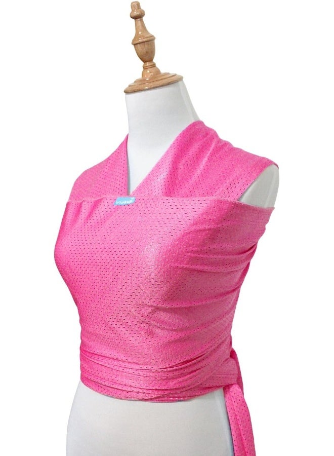 Vlokup Baby Wrap Sling Carrier for Newborn, Infant, Toddler, Kid | Breathable Lightweight Stretch Mesh Water Sling | Nice for Summer, Pool, Beach, Swimming | Perfect Shower Gift Rose - Image 4